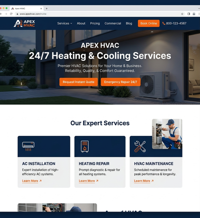 ThermalFix Emergency Repair Web Design